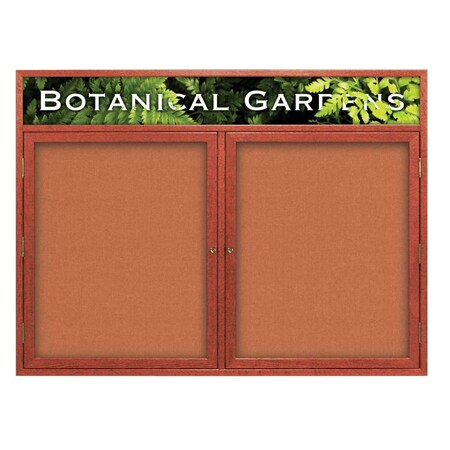 United Visual Products Open Faced Traditional Corkboard, 60x36" UV643A-WHITE-BLSPRU
